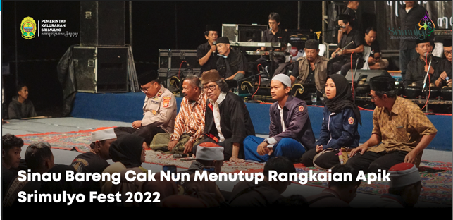 Sinau Bareng Cak Nun Menutup Rangkaian Apik Srimulyo Fest 2022