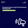 Pengumuman Hasil Kegiatan Pengadaan Melalui Permintaan Penawaran