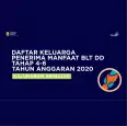 Daftar Keluarga Penerima Manfaat BLT DD Tahap 4-6 Tahun Anggaran 2020