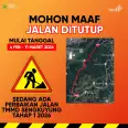 Penutupan Jalan Sementara dalam Kegiatan TMMD Sengkuyung Tahap I Tahun 2026