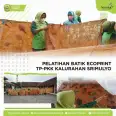 TP PKK Kalurahan Srimulyo Adakan Pelatihan Batik Ecoprint
