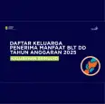 Daftar Keluarga Penerima Manfaat BLT DD Tahun Anggaran 2025