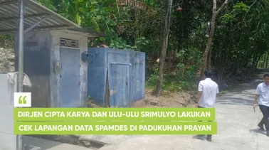 Dirjen Cipta Karya dan Ulu-Ulu Srimulyo Lakukan Cek Lapangan Data SPAMDes di Padukuhan Prayan