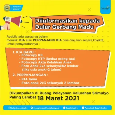 Pengajuan Kolektif KIA atau Perpanjangan KIA