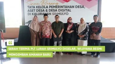Serah Terima PLT Lurah Srimulyo Digelar, Wijiyana Resmi Mengemban Amanah Baru
