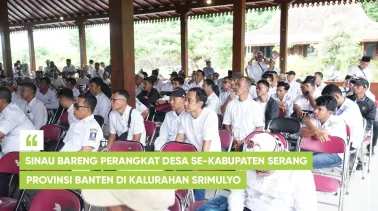 Sinau Bareng Perangkat Desa se-Kabupaten Serang Provinsi Banten di Kalurahan Srimulyo