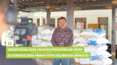 Kementerian Desa Lakukan Pengambilan Video di Koperasi Desa Merah Putih Kalurahan Srimulyo