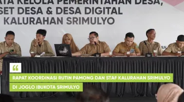 Rapat Koordinasi Rutin Pamong dan Staf Kalurahan Srimulyo
