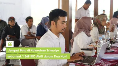 Jemput Bola di Kalurahan Srimulyo: 1.569 IKD Aktif dalam Dua Hari