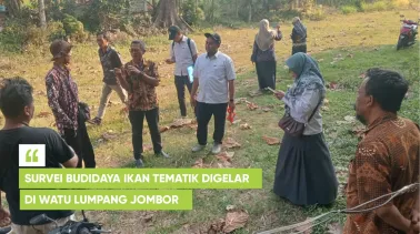 Survei Budidaya Ikan Tematik Digelar di Watu Lumpang Jombor