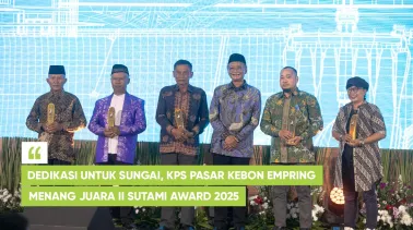 Dedikasi untuk Sungai, KPS Pasar Kebon Empring Menang Juara II Sutami Award 2025