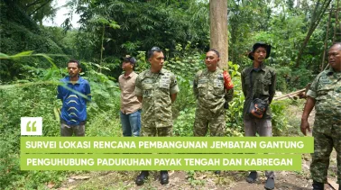 Survei Lokasi Pembangunan Jembatan Gantung Penghubung Padukuhan Payak Tengah dan Kabregan