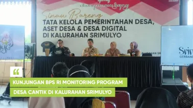 Kunjungan BPS RI Monitoring Program Desa Cantik di Kalurahan Srimulyo