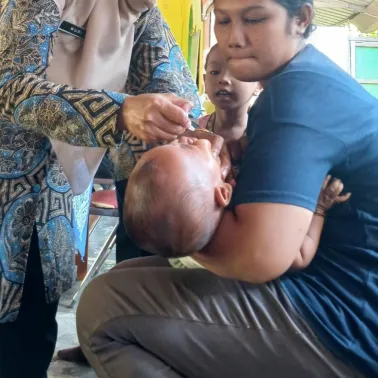 Antusias Warga Sukseskan Pelaksanaan PIN Polio Serentak Kalurahan Srimulyo