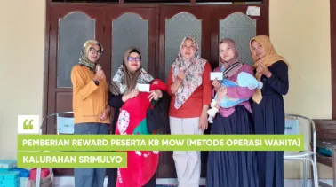 Pemberian Reward Peserta KB MOW Kalurahan Srimulyo