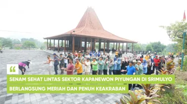 Senam Sehat Lintas Sektor Kapanewon Piyungan di Srimulyo Berlangsung Meriah dan Penuh Keakraban
