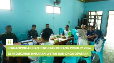 Pendampingan dan Pengisian Borang Proklim 2026 di Padukuhan Bintaran Wetan dan Onggopatran