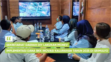 Sekretariat Daerah DIY Lakukan Monev Implementasi Dana BKK Inovasi Kalurahan Tahun 2025 di Srimulyo