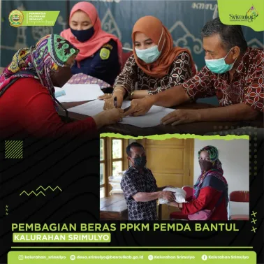[Kamis Aksara] Pembagian Beras PPKM PEMDA Bantul di Kalurahan Srimulyo