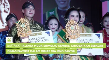 Hattrick! Talenta Muda Srimulyo Kembali Dinobatkan sebagai Dimas Favorit dalam Dimas Diajeng Bantul