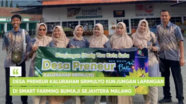Desa Preneur Kalurahan Srimulyo Kunjungan Lapangan di Smart Farming BumiAji Sejahtera Malang