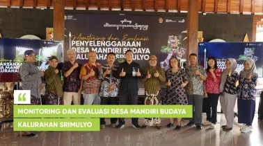 Monitoring dan Evaluasi Pelaksanaan Desa Mandiri Budaya Kalurahan Srimulyo