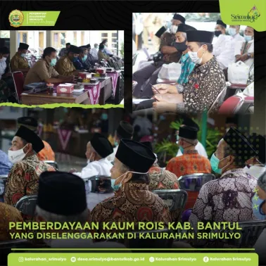 Pemberdayaan Kaum Rois Kabupaten Bantul Yang Diselenggarakan di Kalurahan Srimulyo