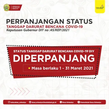 Perpanjangan Status Tanggap Darurat Bencana Covid-19 