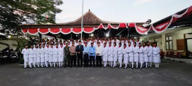 Sebanyak 75 Paskibra Kapanewon Piyungan Ikuti Pengukuhan Secara Khidmat