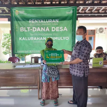 Penyaluran BLT DD Tahap IV Kalurahan Srimulyo TA 2022