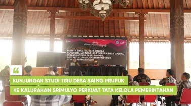Kunjungan Studi Tiru Desa Saing Prupuk ke Kalurahan Srimulyo Perkuat Tata Kelola Pemerintahan