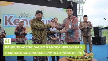 Kenduri Ageng dalam Rangka Merayakan Hari Jadi Kalurahan Srimulyo yang ke–78