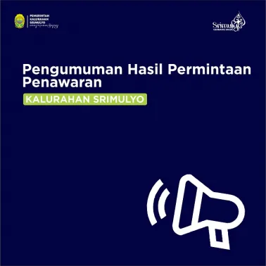 Pengumuman Hasil Kegiatan Pengadaan Melalui Permintaan Penawaran