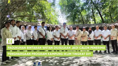 Padukuhan Bintaran Wetan Diusulkan Jadi Calon Penerima Penghargaan Program Kampung Iklim Tingkat DIY