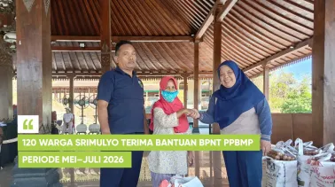120 Warga Srimulyo Terima Bantuan BPNT PPBMP Periode Mei–Juli 2026