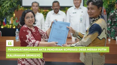 Penandatanganan Akta Pendirian Koperasi Desa Merah Putih Kalurahan