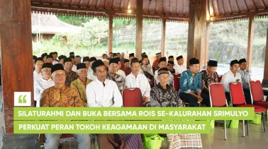 Silaturahmi dan Buka Bersama Rois se-Kalurahan Srimulyo, Perkuat Peran Tokoh Keagamaan di Masyarakat