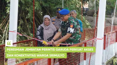 Peresmian Jembatan Perintis Garuda Perkuat Akses dan Konektivitas Warga Srimulyo