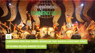 Gandewa Kencana Tampil Bawakan Tari Warog Suratanu Penet di Acara Selasa Wagen TA 2024