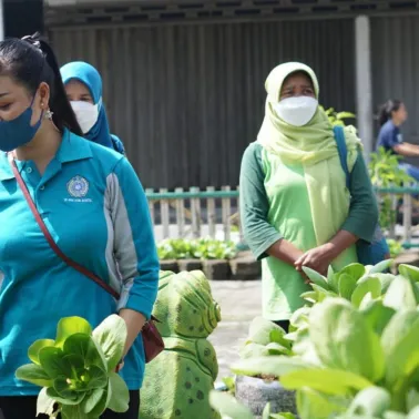 PKK Kalurahan Srimulyo Ikuti lomba Kampung Aku Hatinya PKK se-Kabupaten Bantul.