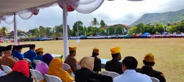 Upacara Pengibaran Bendera HUT Kemerdekaan RI ke-78 di Lapangan Piyungan Berlangsung Sukses