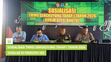Sosialisasi TMMD Sengkuyung Tahap I Tahun 2026 Digelar di Pendopo IKS