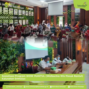 Sosialisasi Progam WOW MANTUL (Wolbachia Wis Masuk Bantul) di Kalurahan Srimulyo