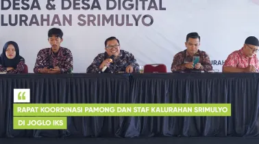 Rapat Koordinasi Pamong dan Staf Kalurahan Srimulyo di Joglo IKS