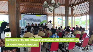 Komisi C DPRD DIY Tinjau Permasalahan Infrastruktur di Kalurahan Srimulyo