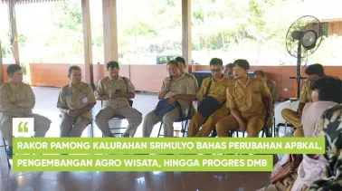 Rakor Pamong Kalurahan Srimulyo Bahas Perubahan APBKal, Pengembangan Agro Wisata, hingga Progres DMB