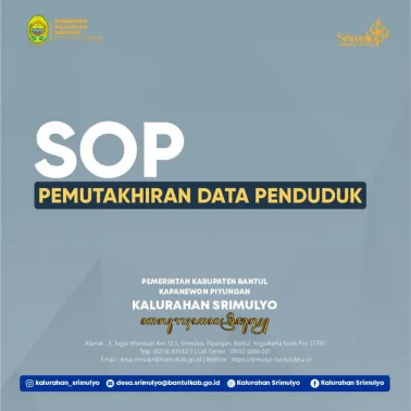Standar Operasional Prosedur (SOP) Pemutakhiran Data Kependudukan
