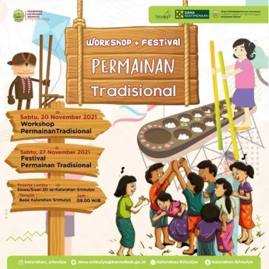 Kalurahan Srimulyo Gelar Acara Workshop & Festival Permainan Tradisional.