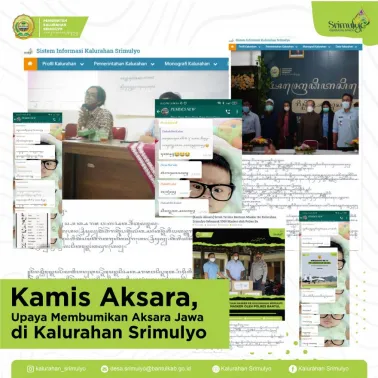 Kamis Aksara, Upaya Kecil Membumikan Aksara Jawa di Kalurahan Srimulyo