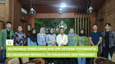 Koordinasi Penerjunan KKN UPN Veteran Yogyakarta di Kalurahan Srimulyo, 90 Mahasiswa Siap Mengabdi 